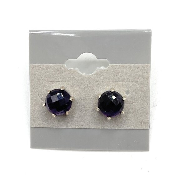 P2976 Silpada Sterling Silver Plum Post Earrings - Picture 1 of 2